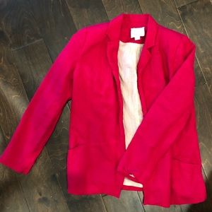 Pink Linen Blazer